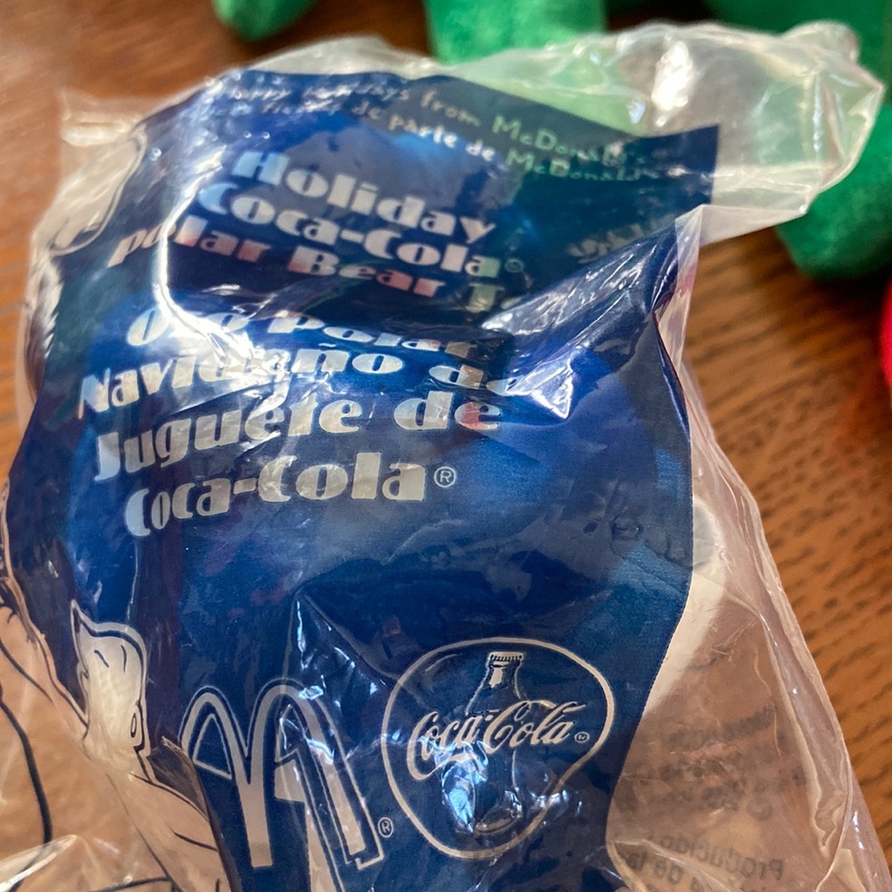 Mc Donald’s coke cola polar bear Happy meal character